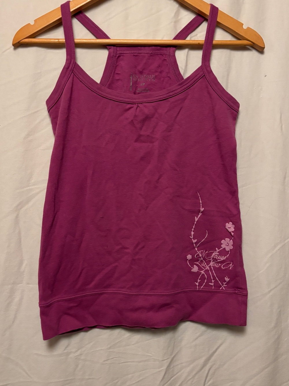 Y2K Pink Cn tower tanktop
